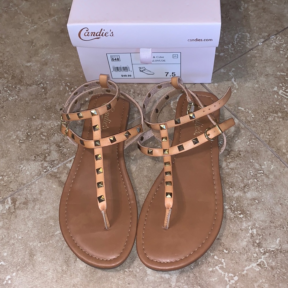 Gold Studded Sandals